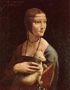 LEONARDO da Vinci Lady with Ermine Sweden oil painting artist